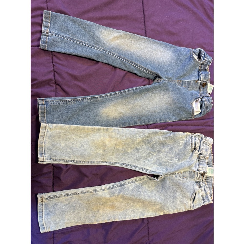 Garanimals Boys Denim Jeans Lot 2 Pairs Medium Light Wash 5T GTBF225811
